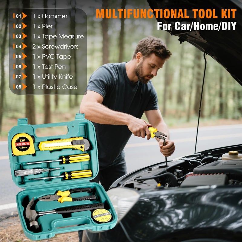 Beloskida Emergency Car Kit,Roadside Emergency Tool Kit for Vehicle Truck with Air Compressor Jumper Cable First Aid Kit,Winter Auto Road Side Kit Women Men Car Travel Safety Assistance Survival Essentials Kit - Image 5